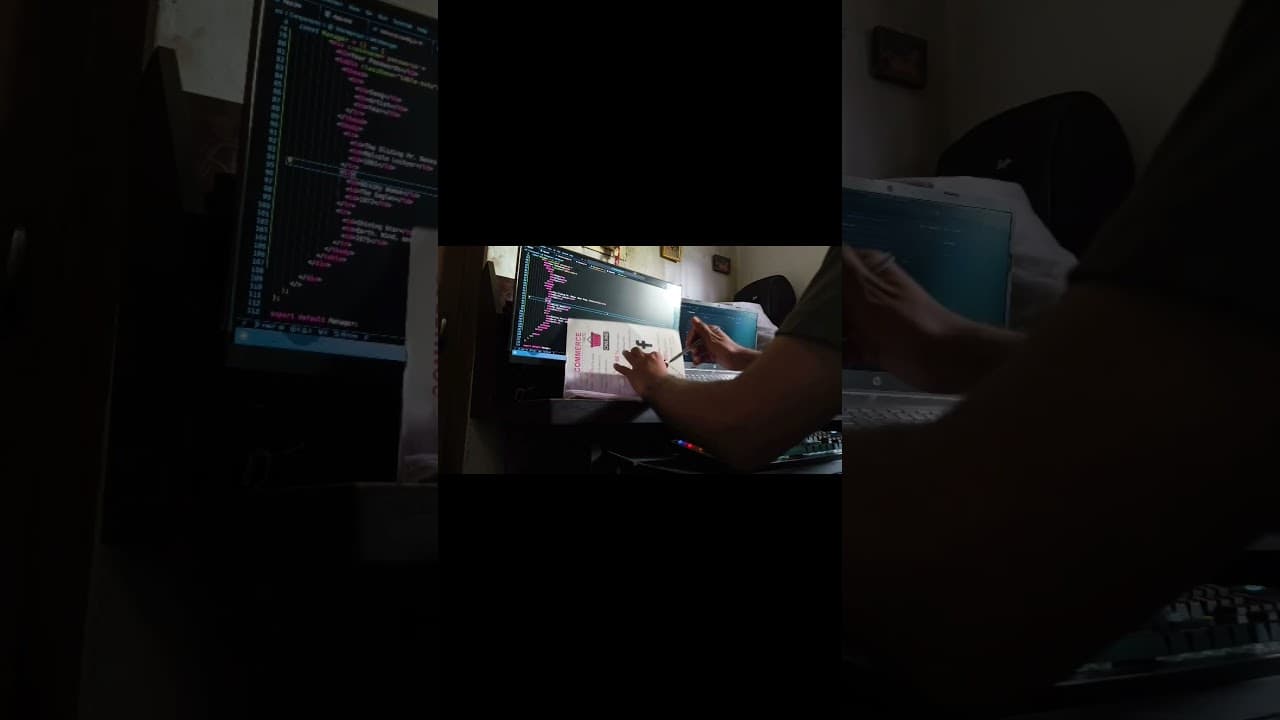 Coding Time-lapse | Working on a project | #short #shorts #timelapse #tech