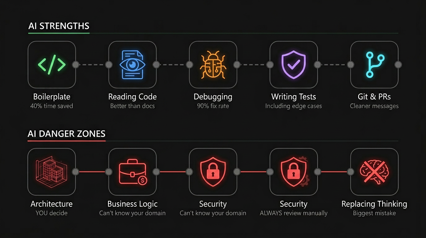 AI Strengths vs Danger Zones